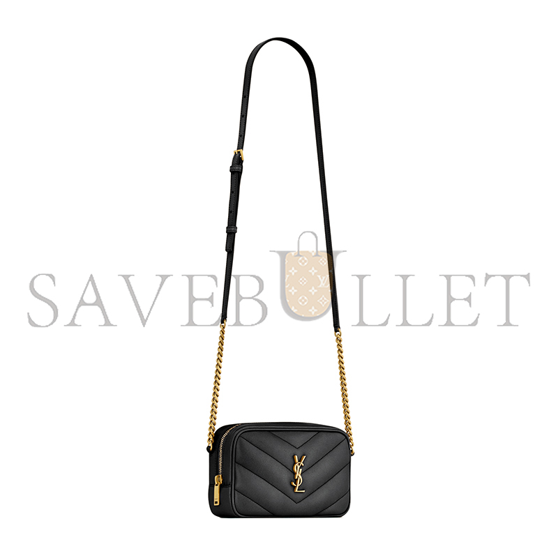 YSL LOULOU MINI CAMERA BAG IN LAMBSKIN 869816AAEAX1000 (18.5*11.5*5cm)